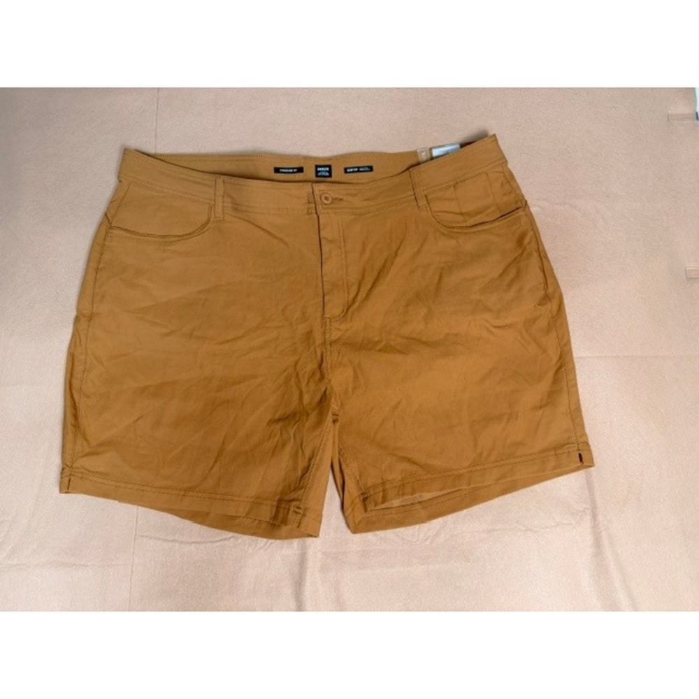 prAna Halle Short Women's 22W NWT Camel Hiking Travel Stretch Shorts 7" Inseam
